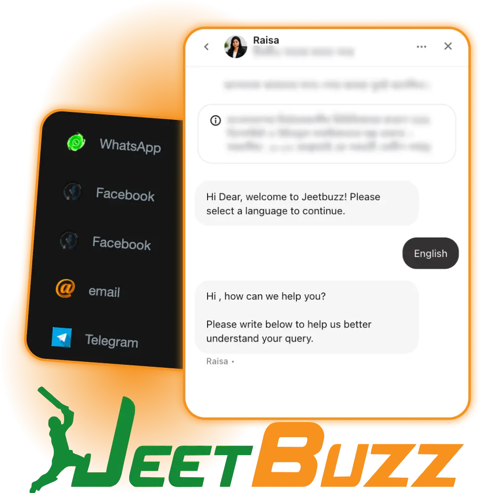 Contact the professional Jeetbuzz support team to resolve any queries quickly and efficiently.