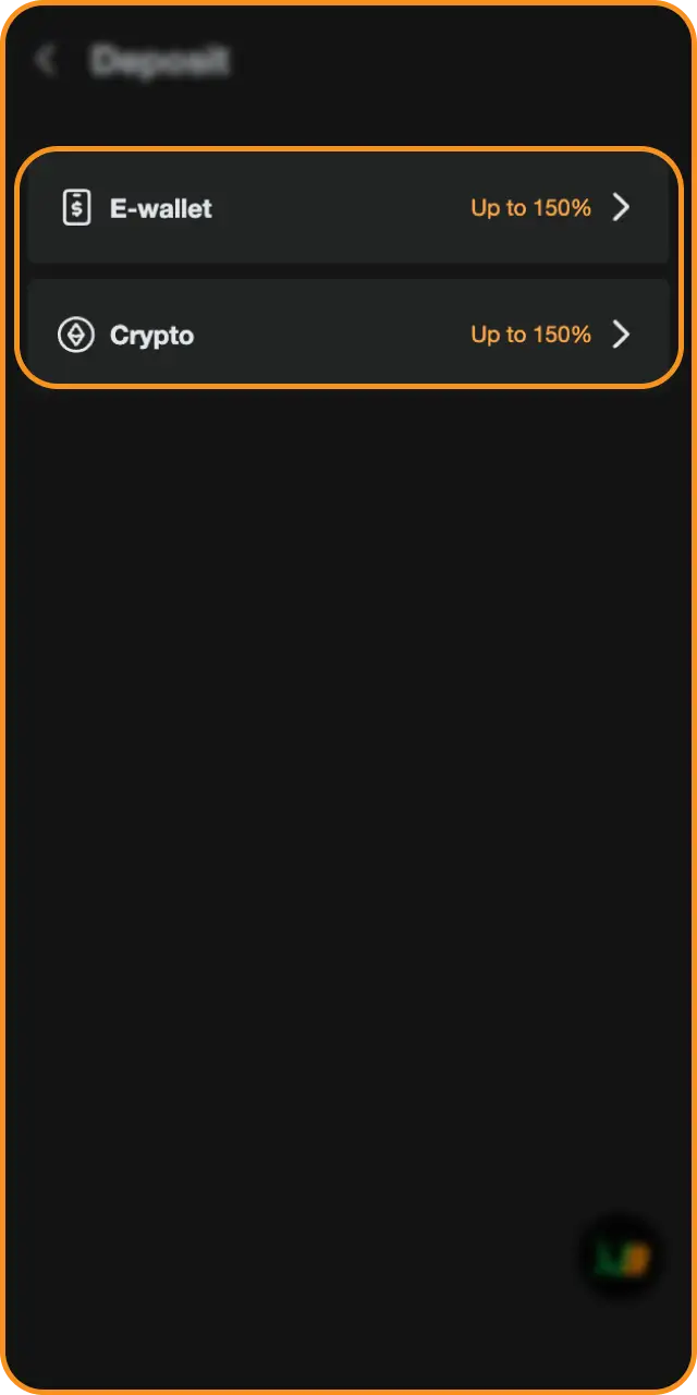 Select your preferred payment method from the available options for Jeetbuzz deposit.