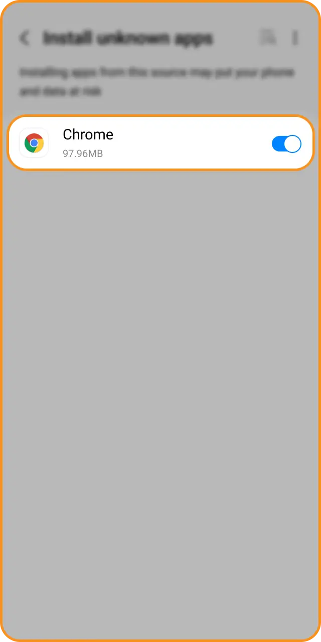 Enable installation from unknown sources in your smartphone settings for mobile.