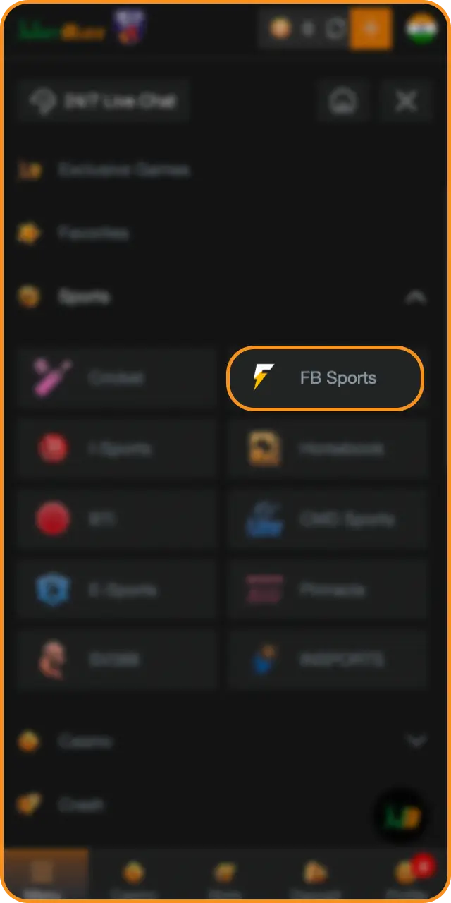 Log in and navigate to the sportsbook to find major leagues on Jeetbuzz football.