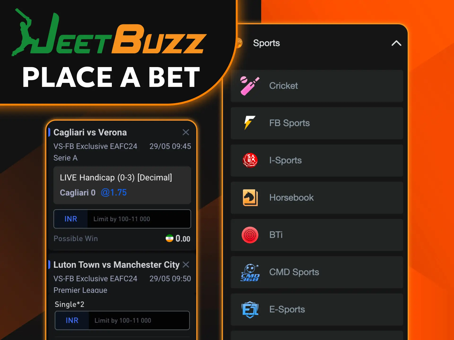 Follow simple guidelines to place your first bet at Jeetbuzz.