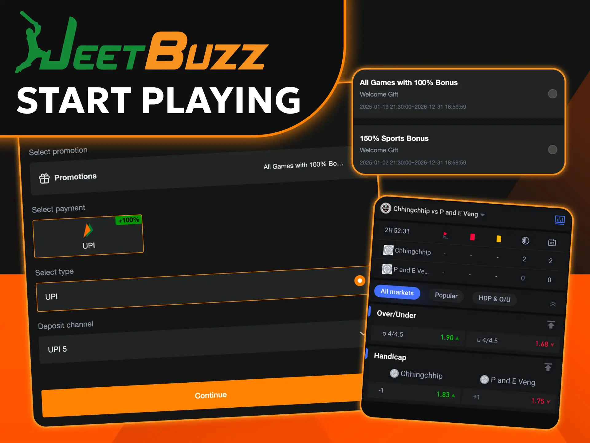 Create your personal account to claim a generous reward at Jeetbuzz.