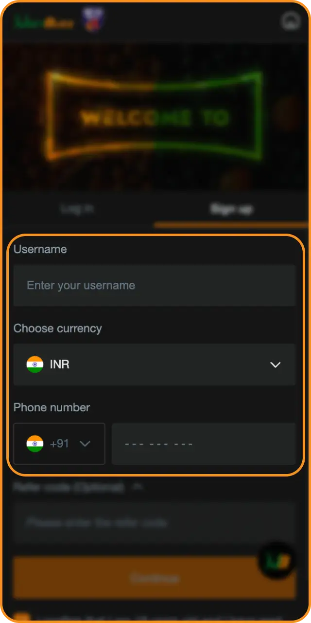 Fill in your details accurately to secure your profile during registration for Jeetbuzz.