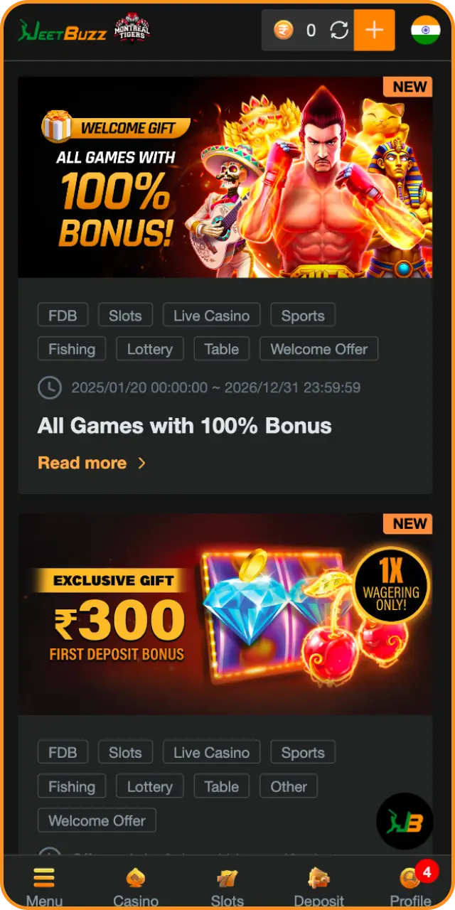 Claim your bonus to maximize your total bankroll on classic slots.