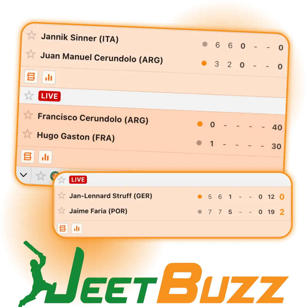Register at the official website to enjoy online tennis betting at Jeetbuzz.